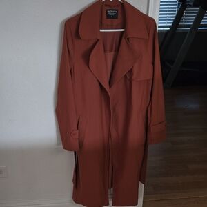 Athleta Women's Trench Coat in Rust